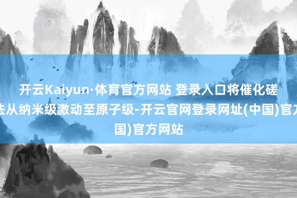 开云Kaiyun·体育官方网站 登录入口将催化磋磨方法从纳米级激动至原子级-开云官网登录网址(中国)官方网站